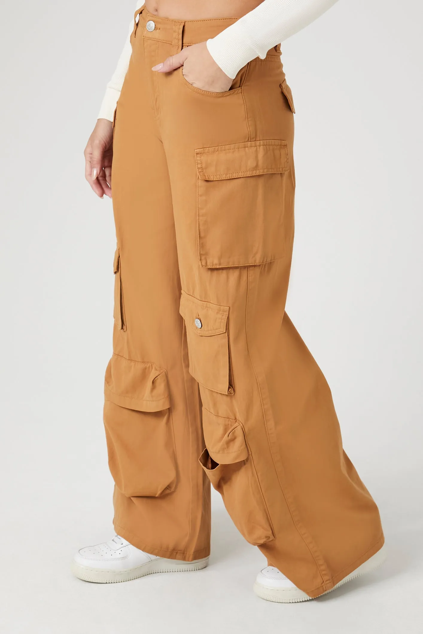 High Rise Wide Leg Cargo Pant sold by Urban Planet product image thumbnail 3