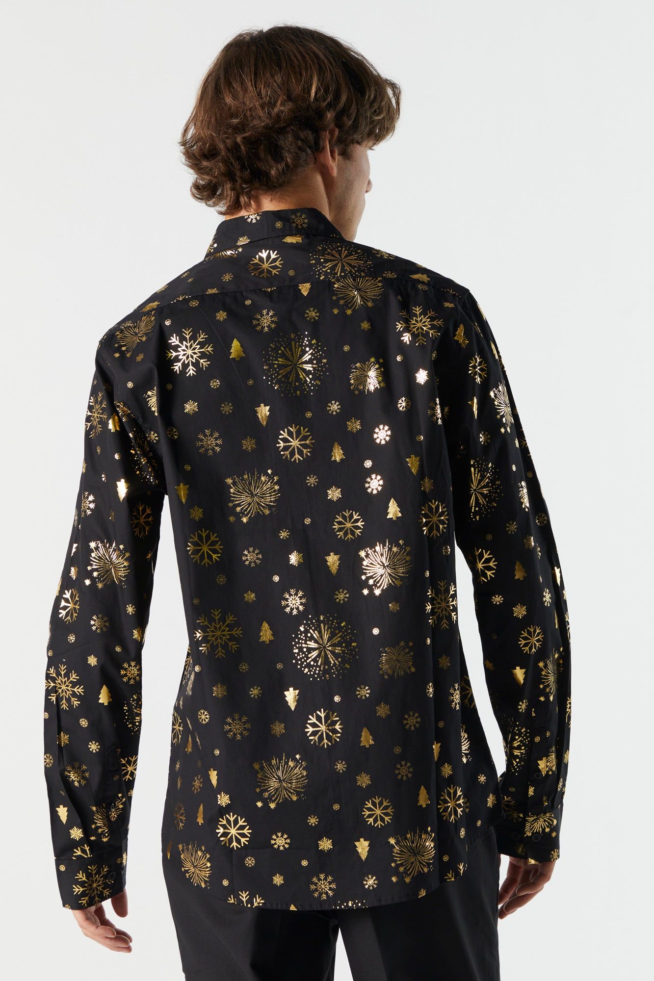 Xmas Print Button-Up Top sold by Urban Planet product image thumbnail 7