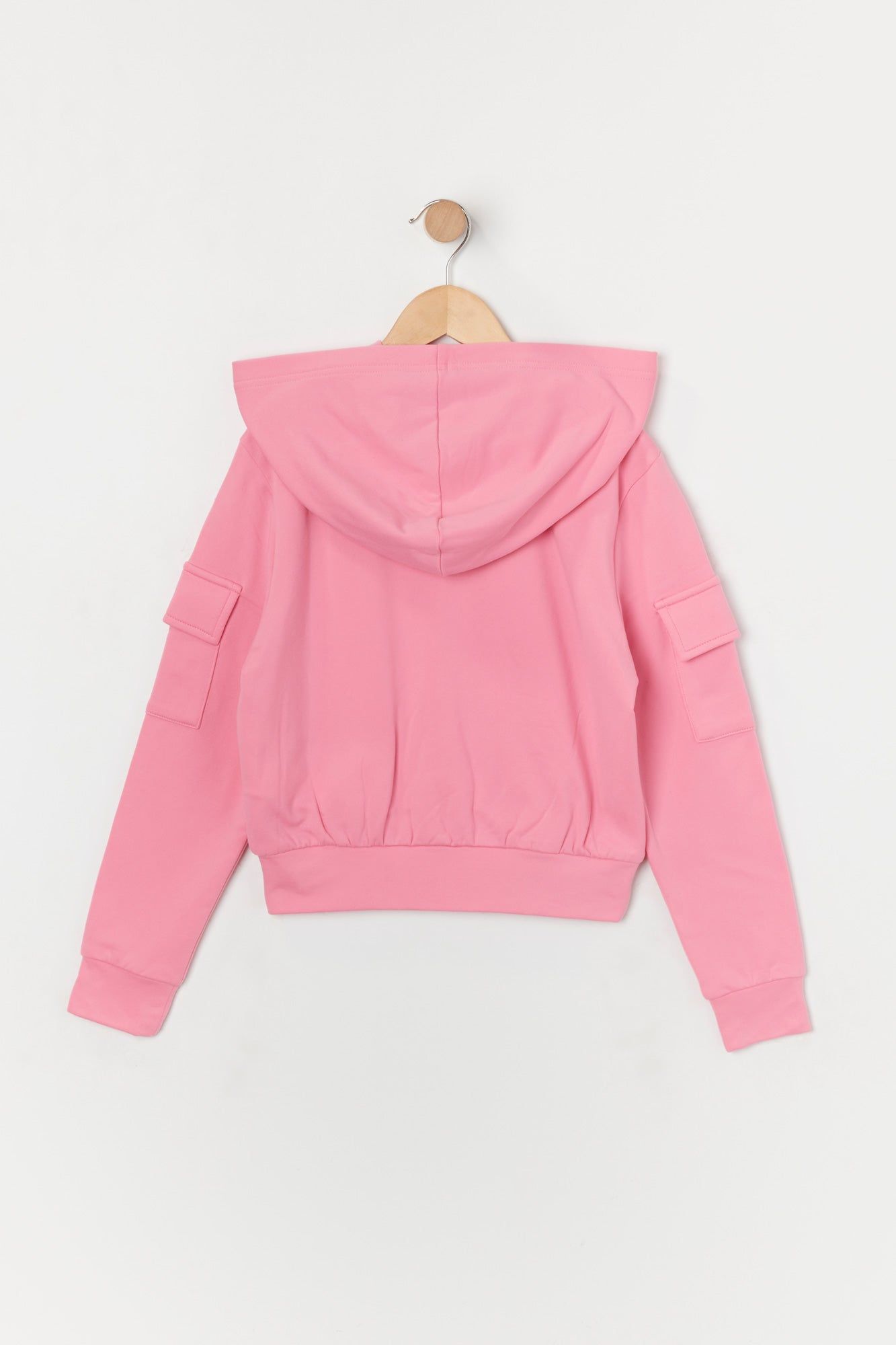 Girls Fleece Zip-Up Cargo Hoodie sold by Urban Planet product image thumbnail 2