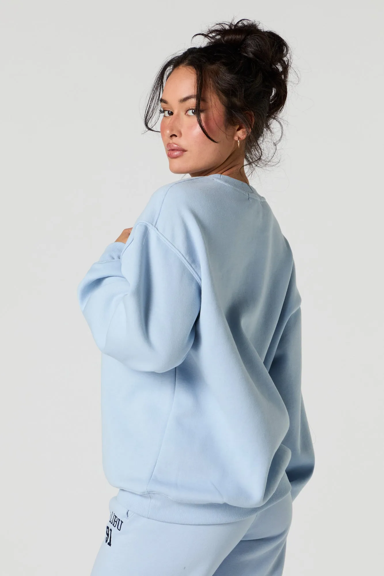 Chandail en molleton avec motif brodé Miami en chenille sold by Urban Planet product image thumbnail 2