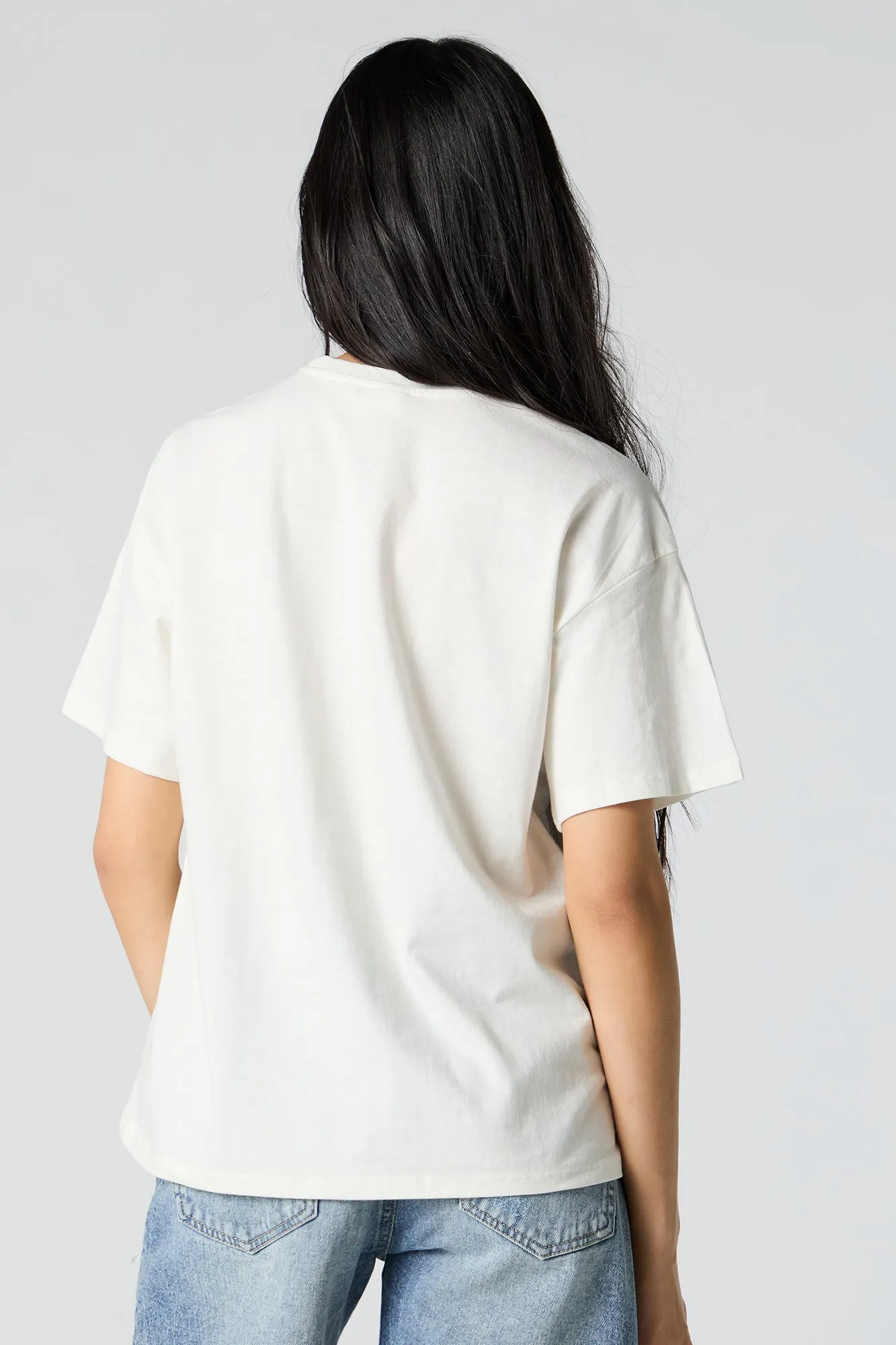 Born To Ride Graphic Boyfriend T-Shirt sold by Urban Planet product image thumbnail 4