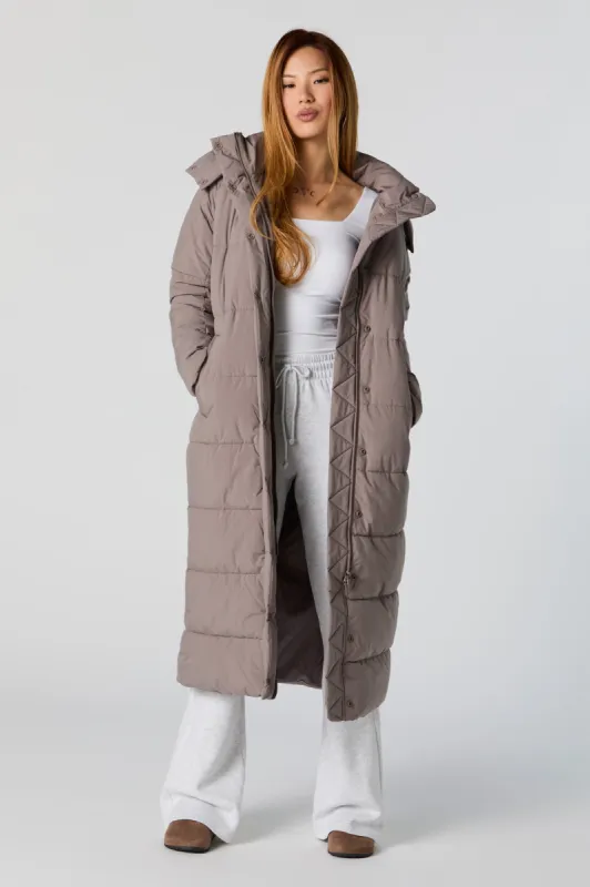 Longline Puffer Jacket sold by Urban Planet