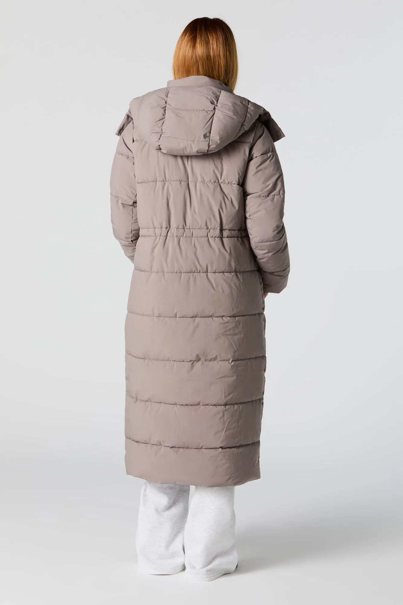 Longline Puffer Jacket sold by Urban Planet product image thumbnail 2