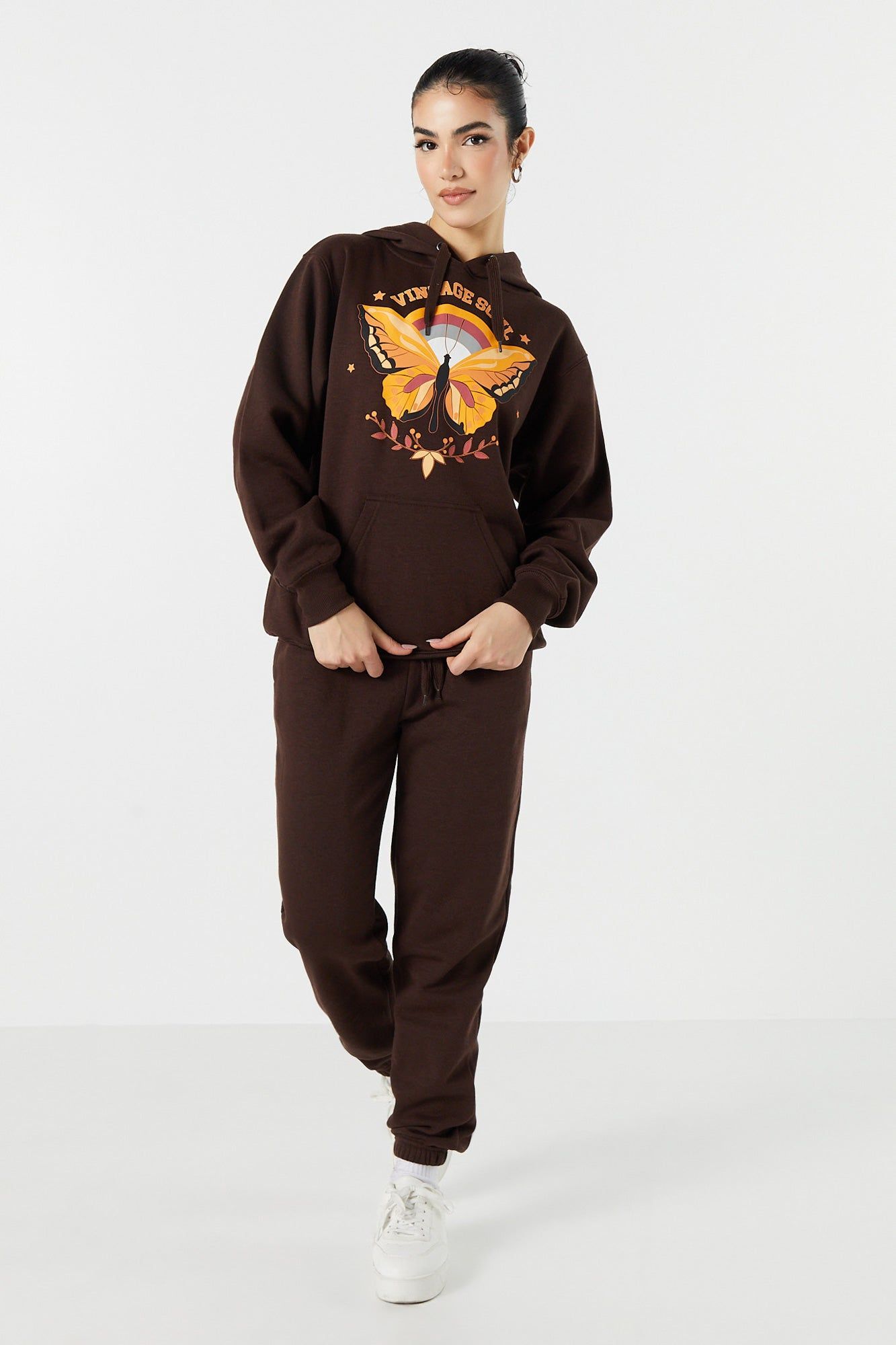 Vintage Soul Graphic Fleece Oversized Hoodie sold by Urban Planet product image thumbnail 3