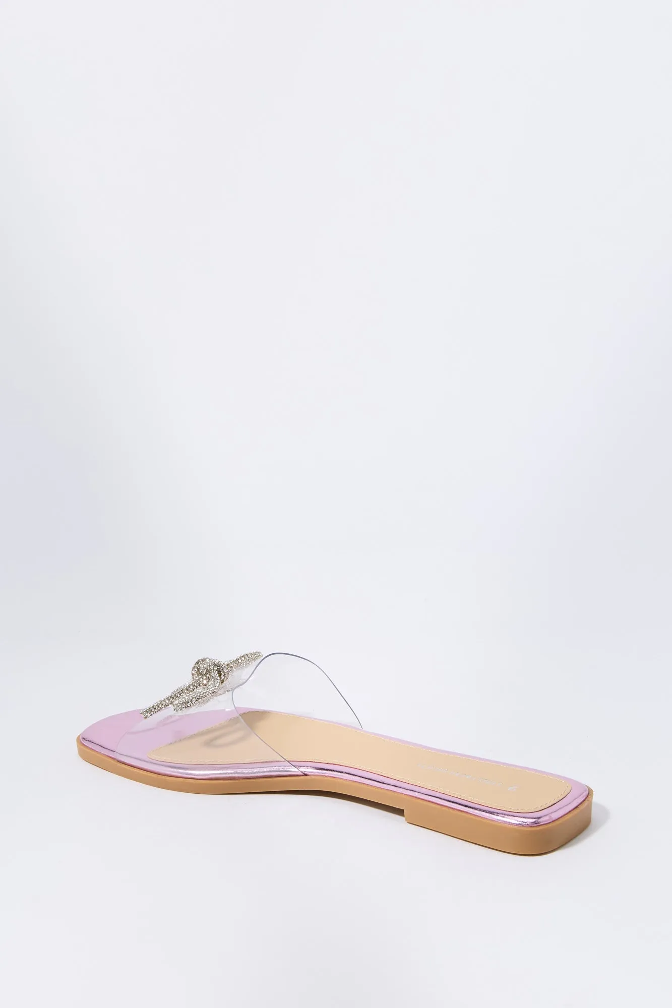 Rhinestone Bow Clear Slide Sandal sold by Urban Planet product image thumbnail 4