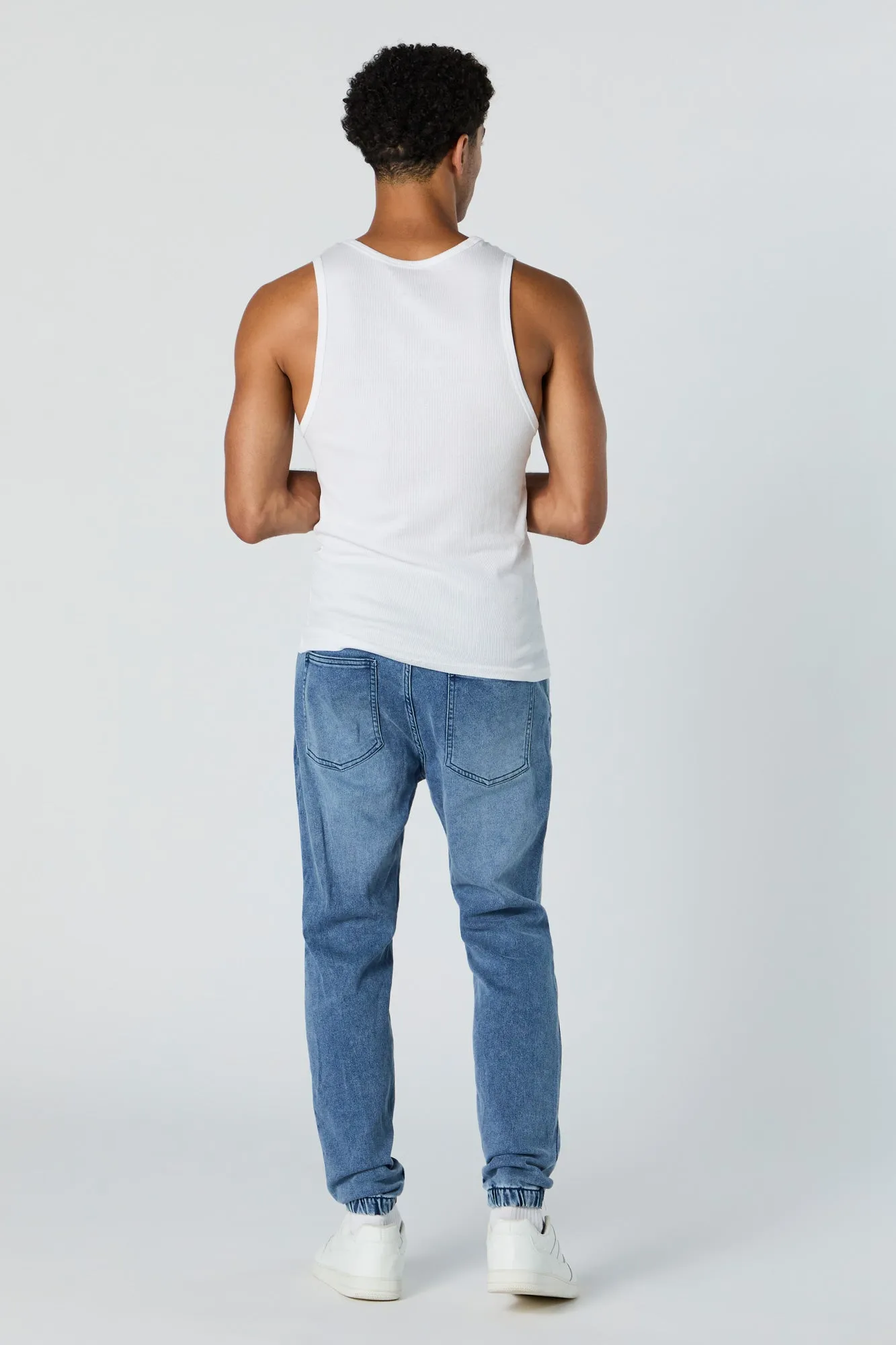 Drawstring Denim Jogger sold by Urban Planet product image thumbnail 3