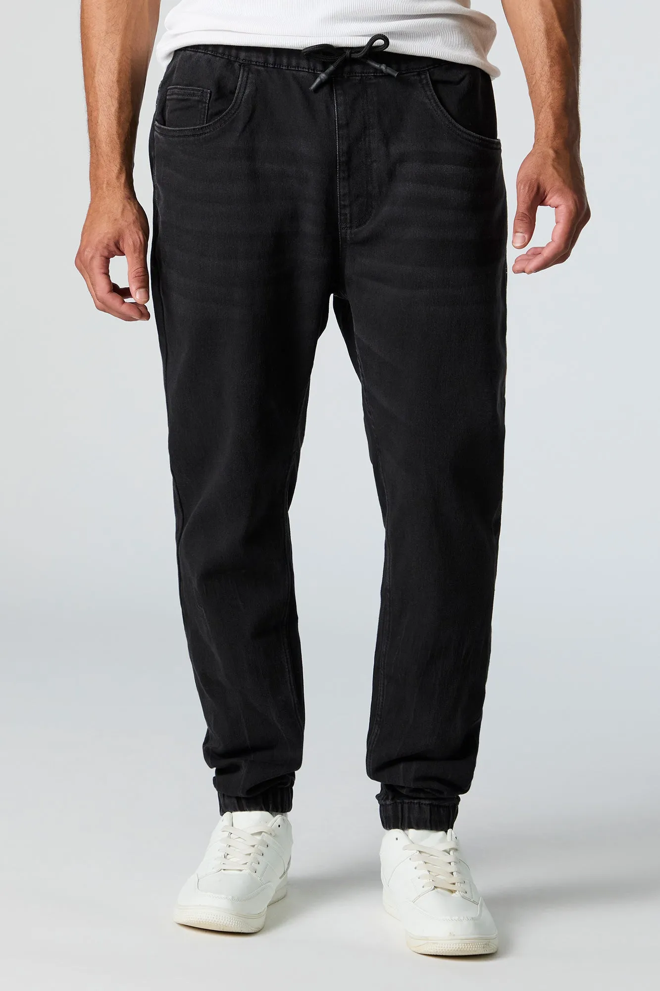 Drawstring Denim Jogger sold by Urban Planet product image thumbnail 4