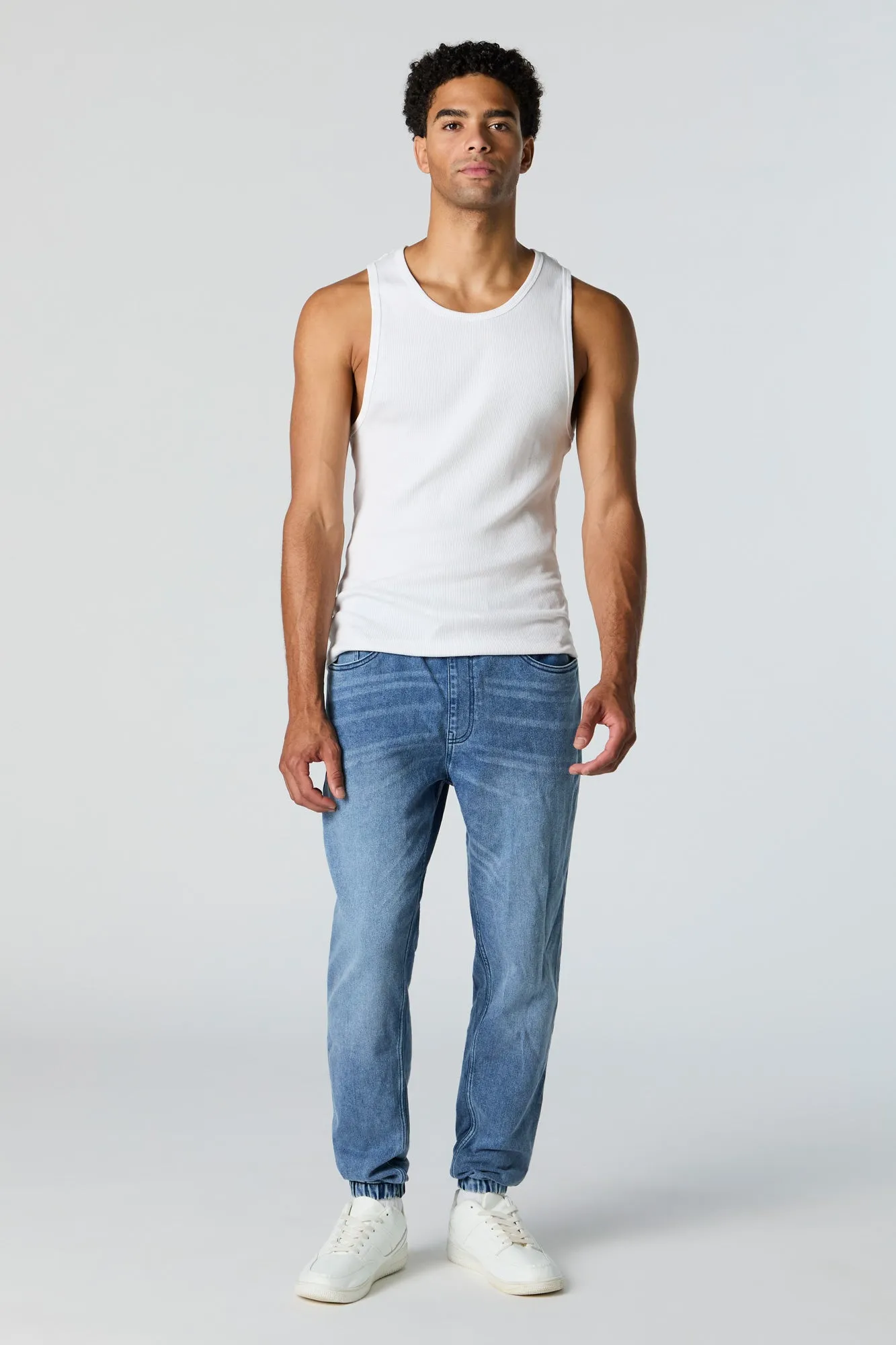 Drawstring Denim Jogger sold by Urban Planet product image thumbnail 2
