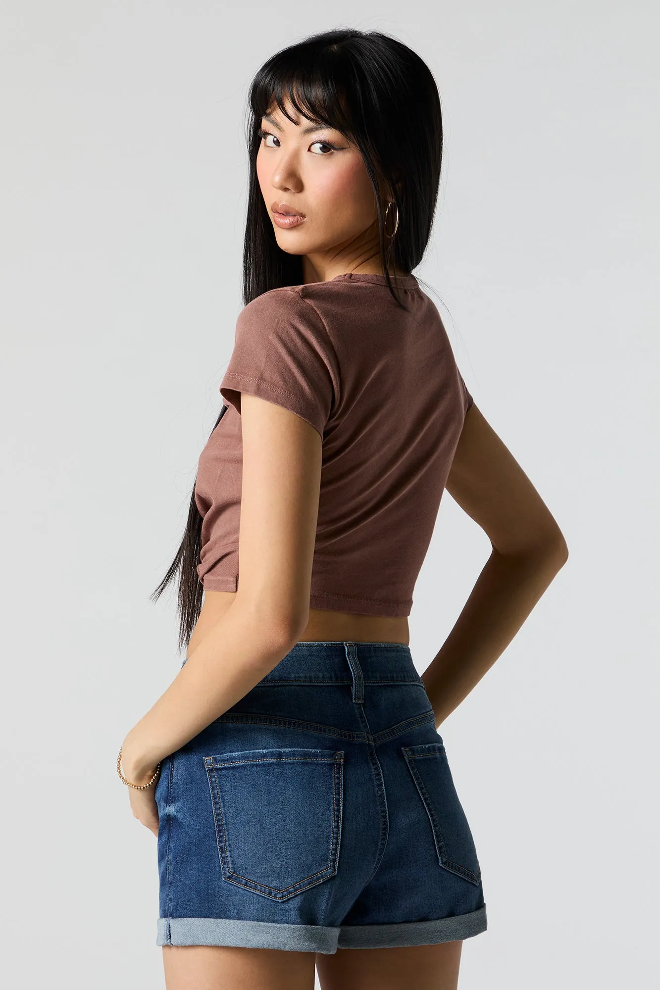 T-shirt cranté à imprimé Howdy sold by Urban Planet product image thumbnail 4