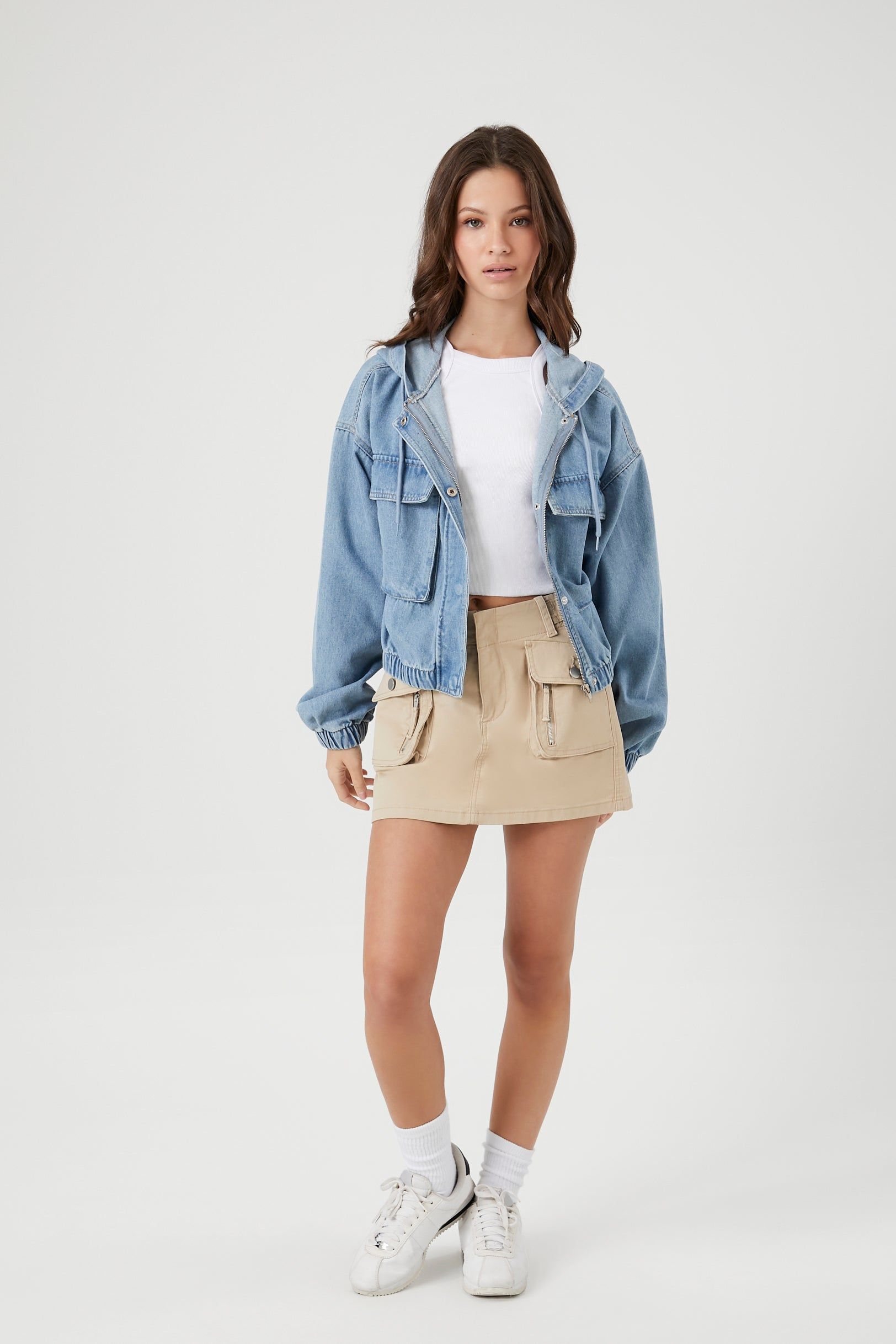 Blouson à capuchon en denim sold by Urban Planet product image thumbnail 4