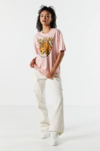 T-shirt de coupe garçonne à imprimé Def Leppard sold by Urban Planet