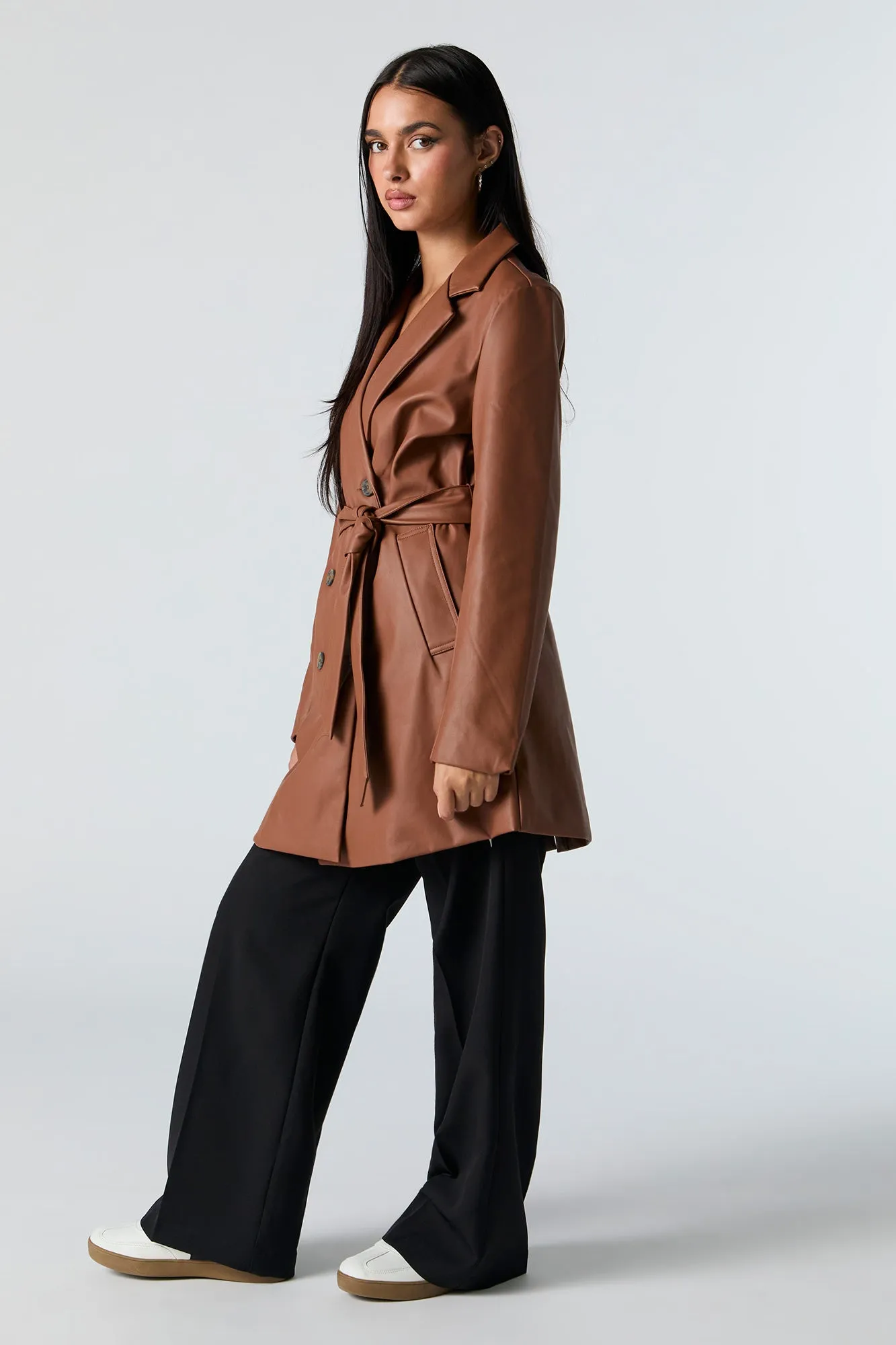 Trench en similicuir sold by Urban Planet product image thumbnail 2