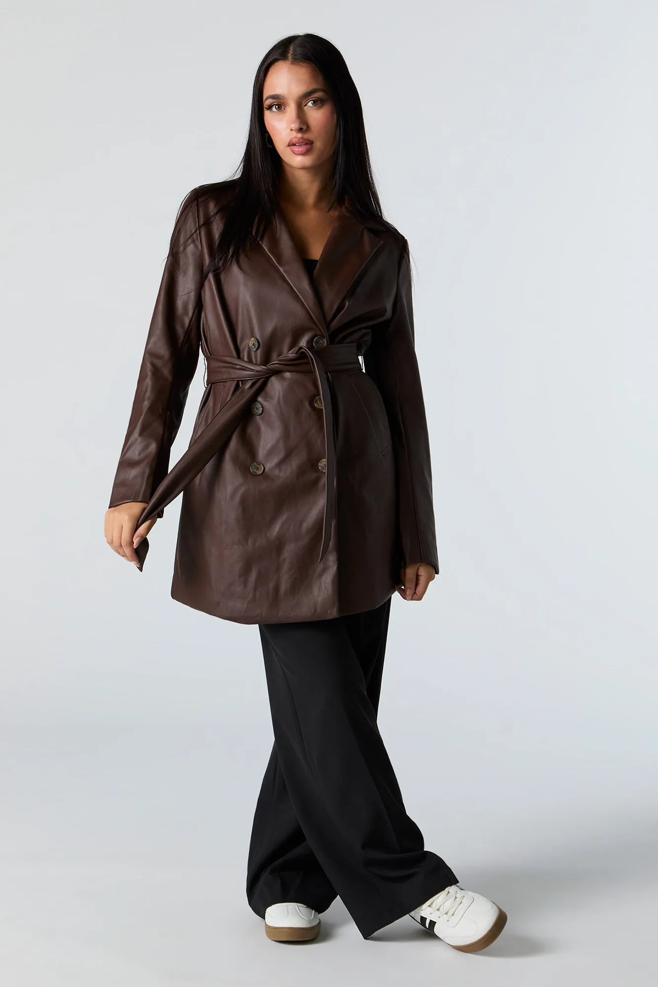 Trench en similicuir sold by Urban Planet product image thumbnail 4