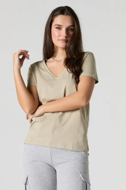V-Neck Relaxed T-Shirt sold by Urban Planet
