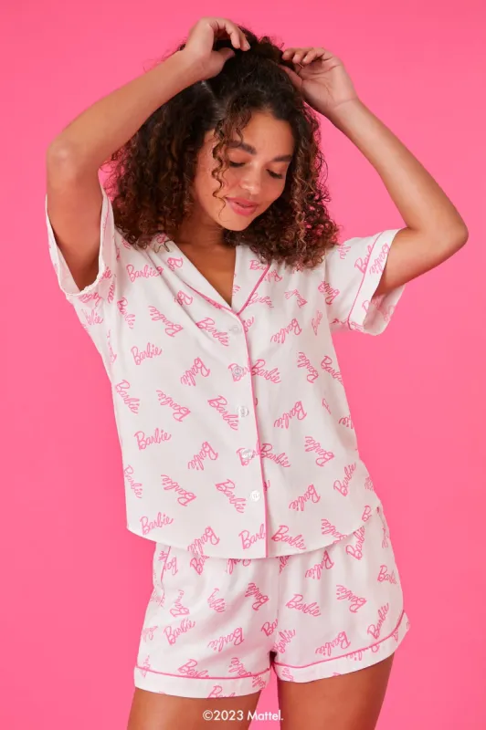 Barbie™ Print Shirt & Short Pajama Set sold by Urban Planet