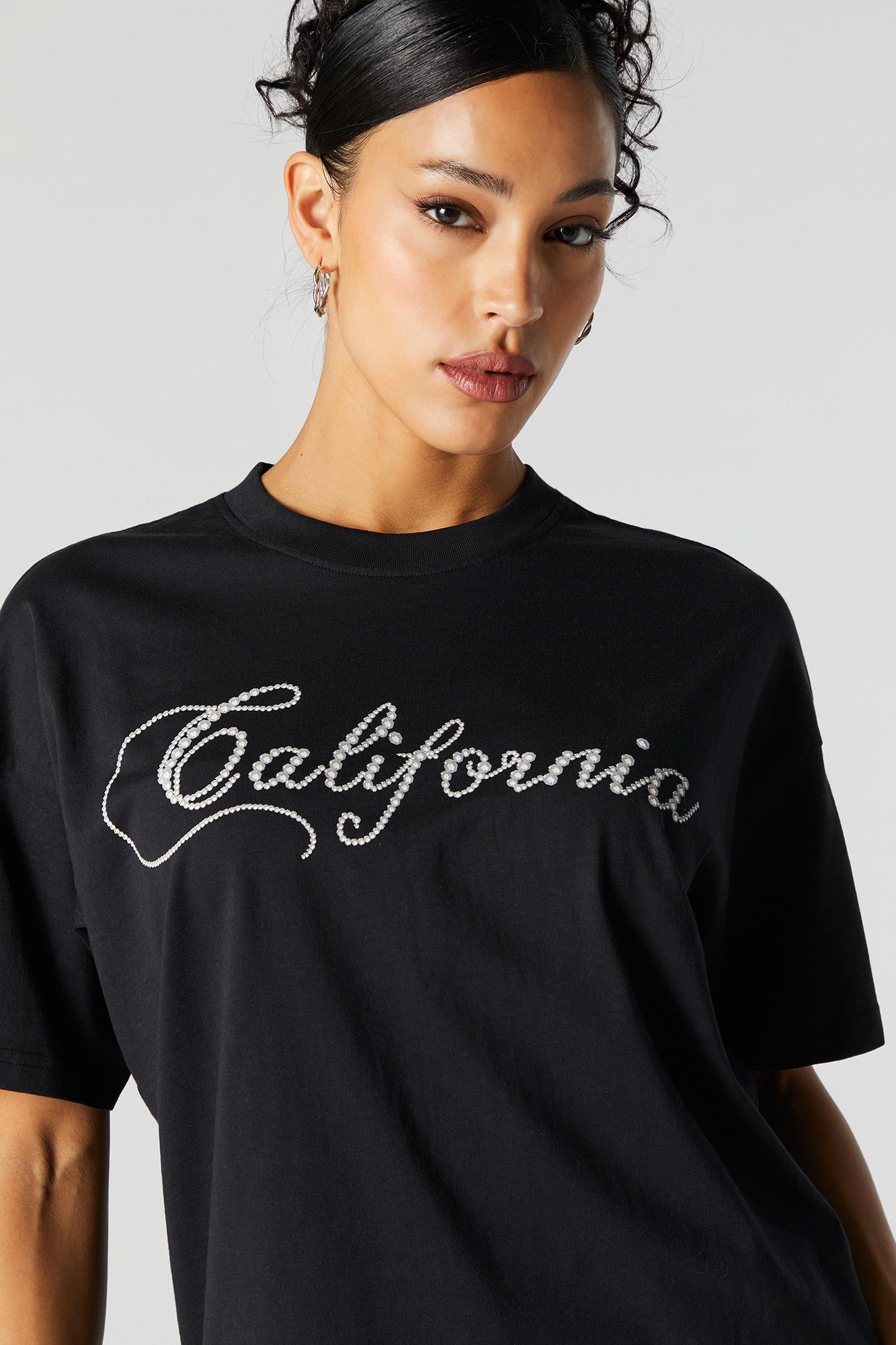 Rhinestone California Graphic T-Shirt sold by Urban Planet product image thumbnail 4