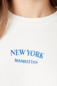 New York Embroidered Fleece Sweatshirt sold by Urban Planet