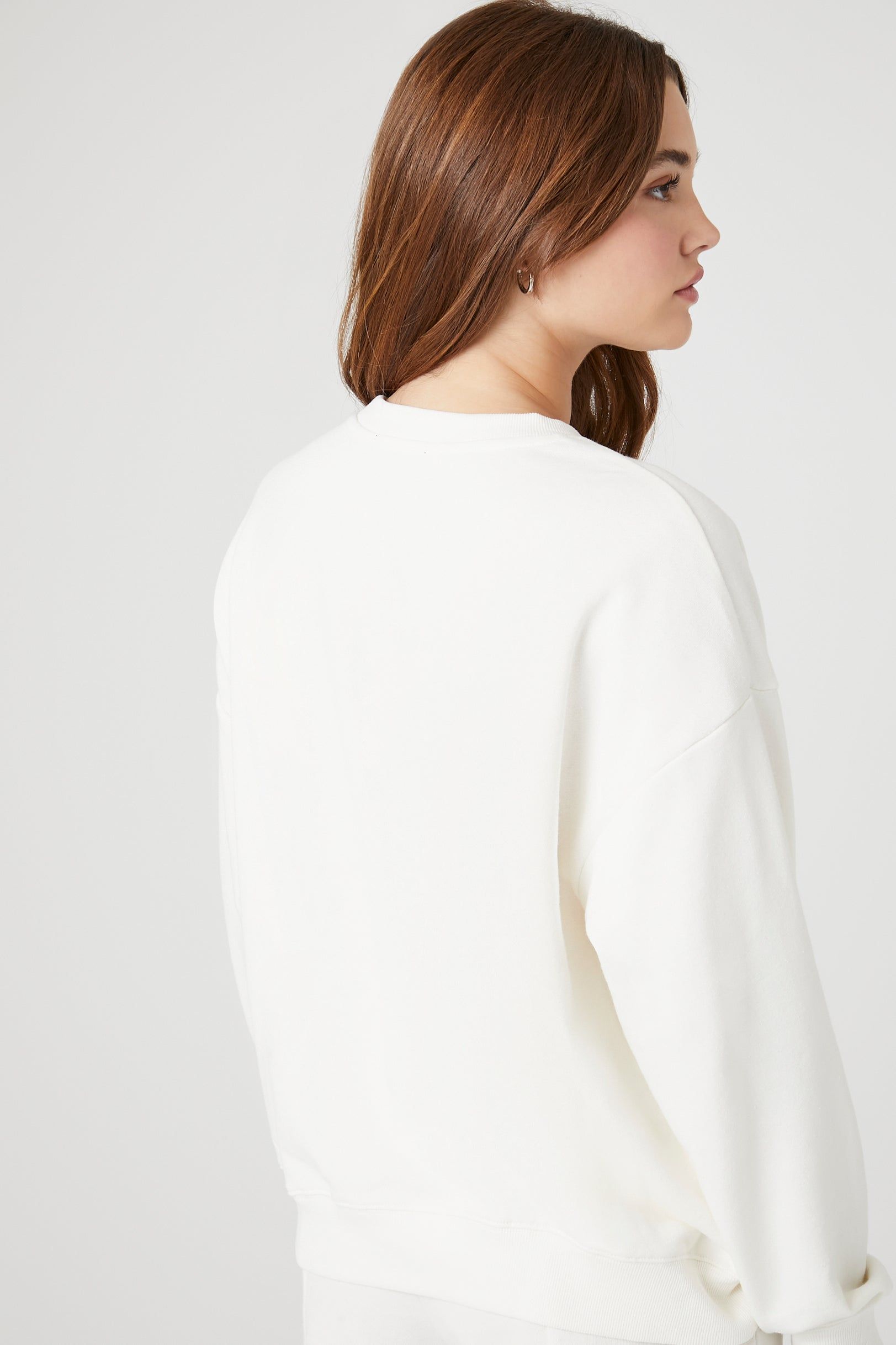 New York Embroidered Fleece Sweatshirt sold by Urban Planet product image thumbnail 2