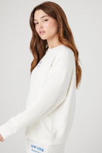 New York Embroidered Fleece Sweatshirt sold by Urban Planet