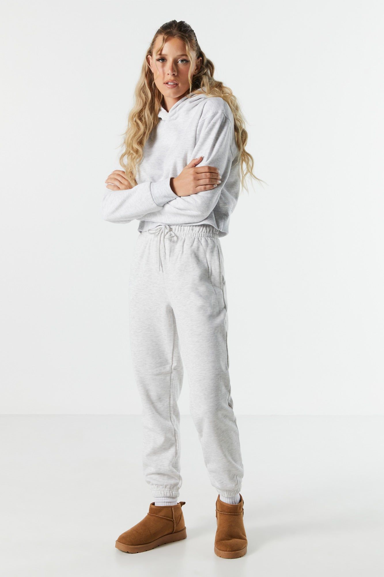 Pantalon de jogging en molleton à taille haute sold by Urban Planet product image thumbnail 10