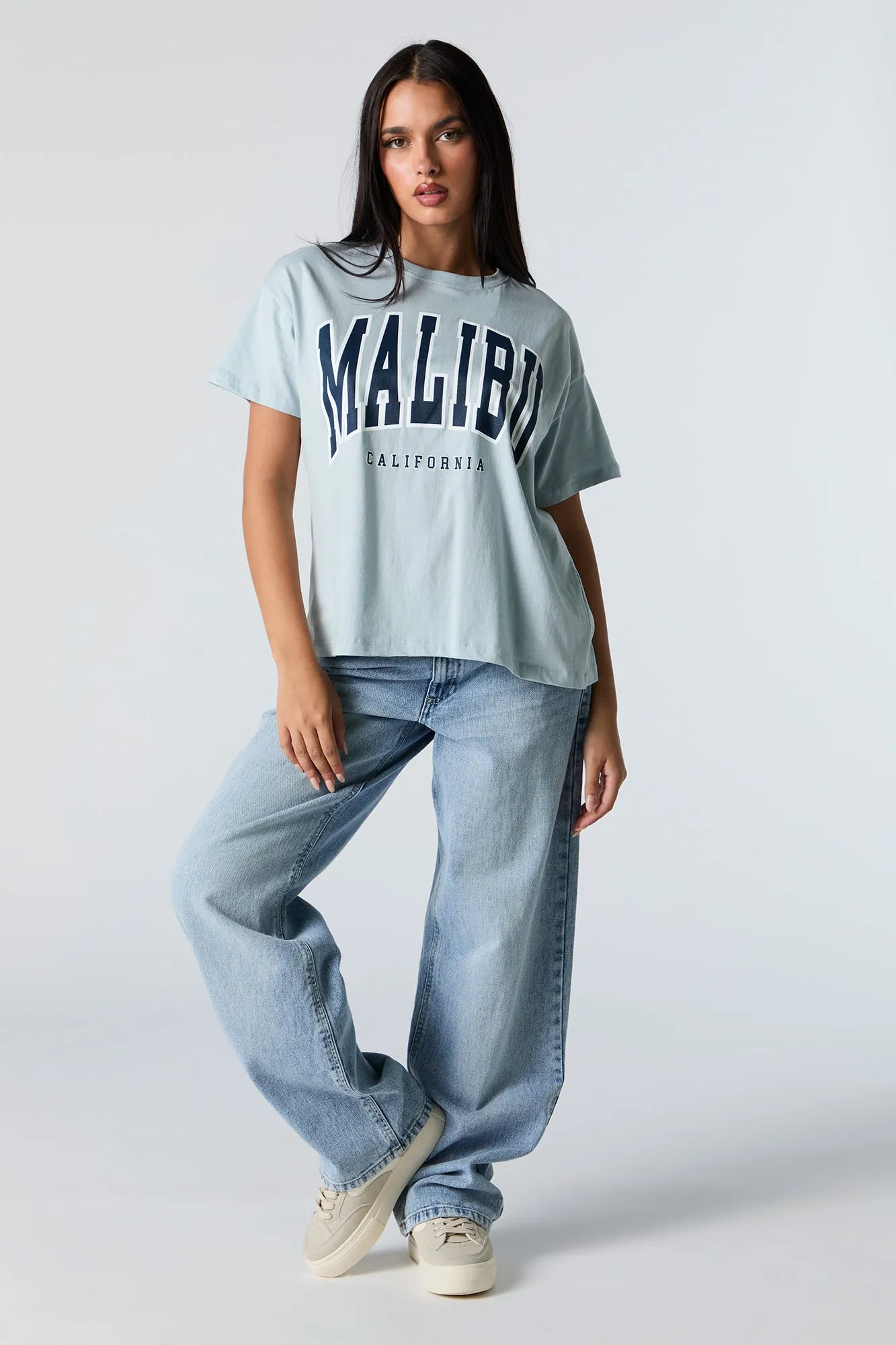 Malibu Graphic Boyfriend T-Shirt sold by Urban Planet product image thumbnail 2