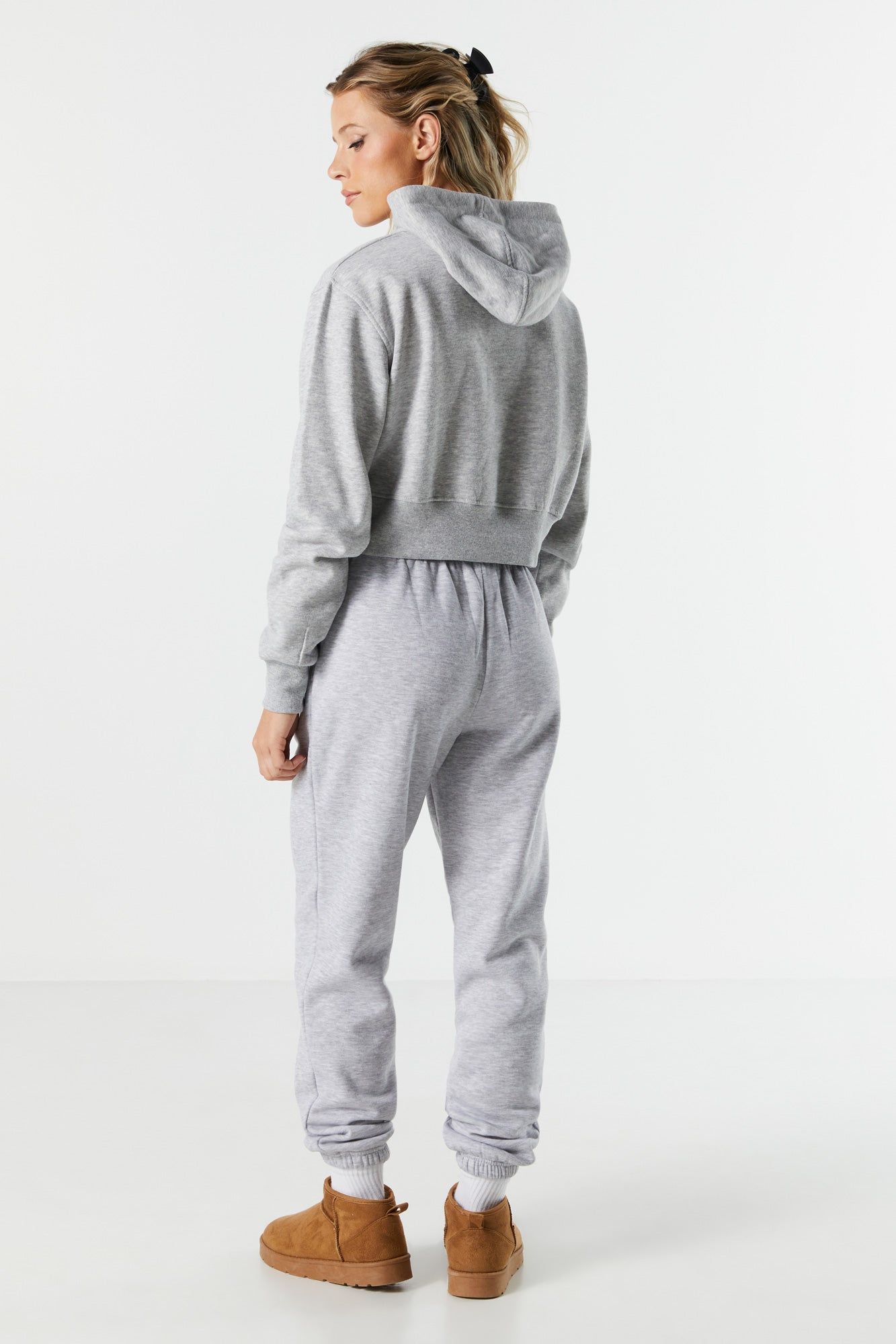 Pantalon de jogging en molleton à taille haute sold by Urban Planet product image thumbnail 3