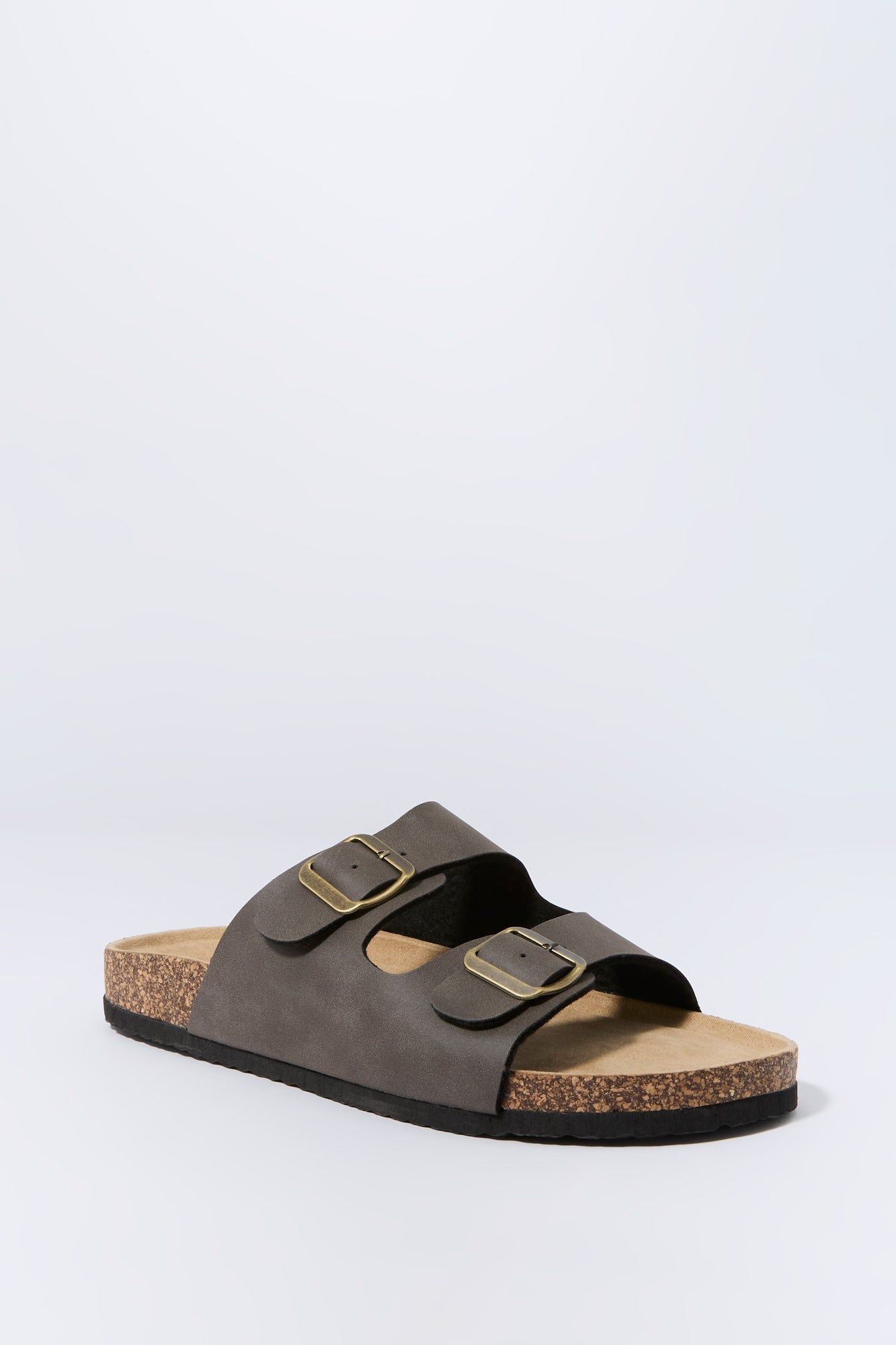 Vert foncé Sandales à boucle en liège sold by Urban Planet