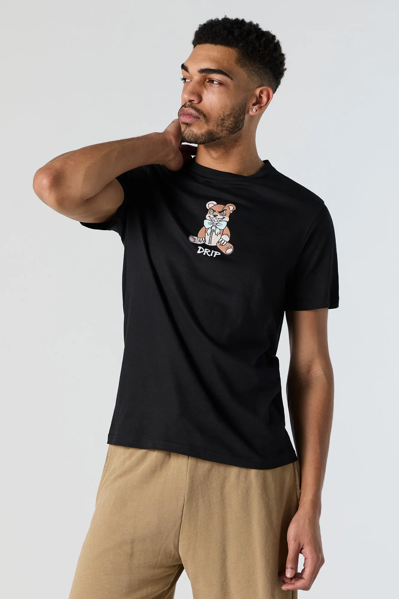 Drop Teddy Graphic T-Shirt sold by Urban Planet