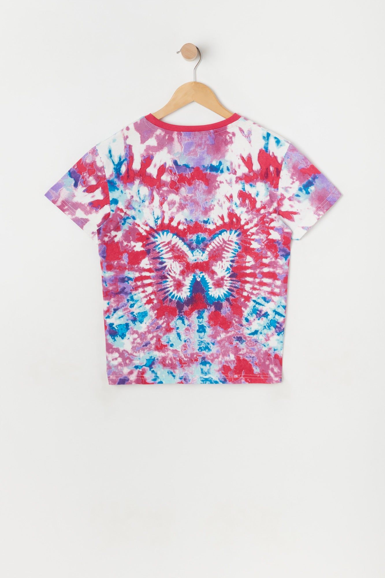 Girls Oversized Butterfly Tie-Dye T-Shirt sold by Urban Planet product image thumbnail 2