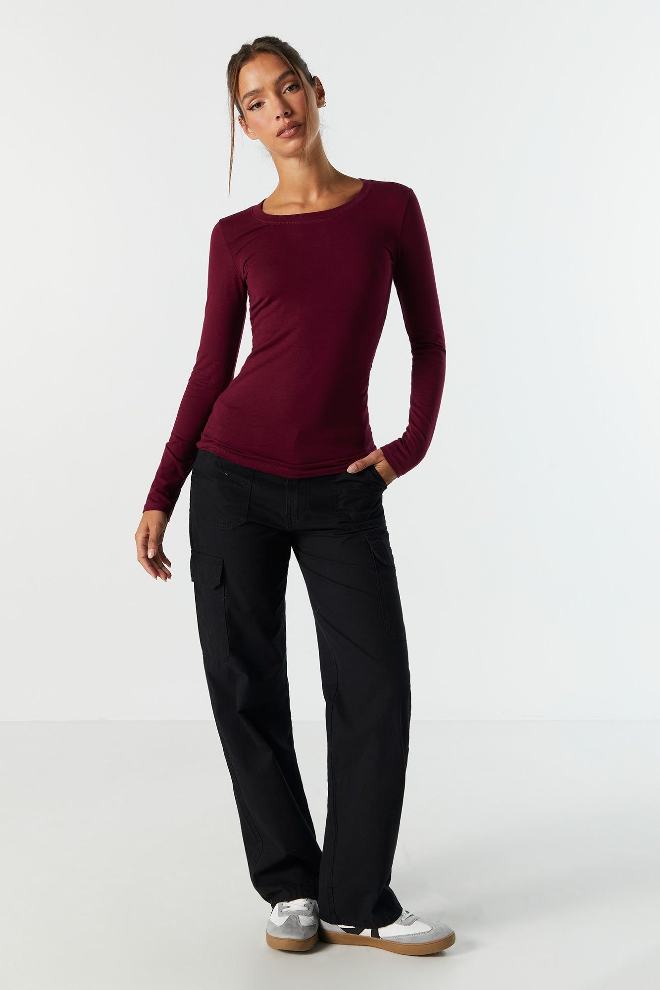 Camisole côtelée sans couture à bretelles ultraminces pour fille sold by Urban Planet product image thumbnail 2