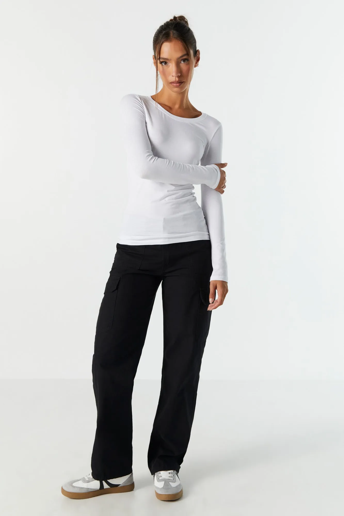 Round Neck Long Sleeve Top sold by Urban Planet product image thumbnail 3