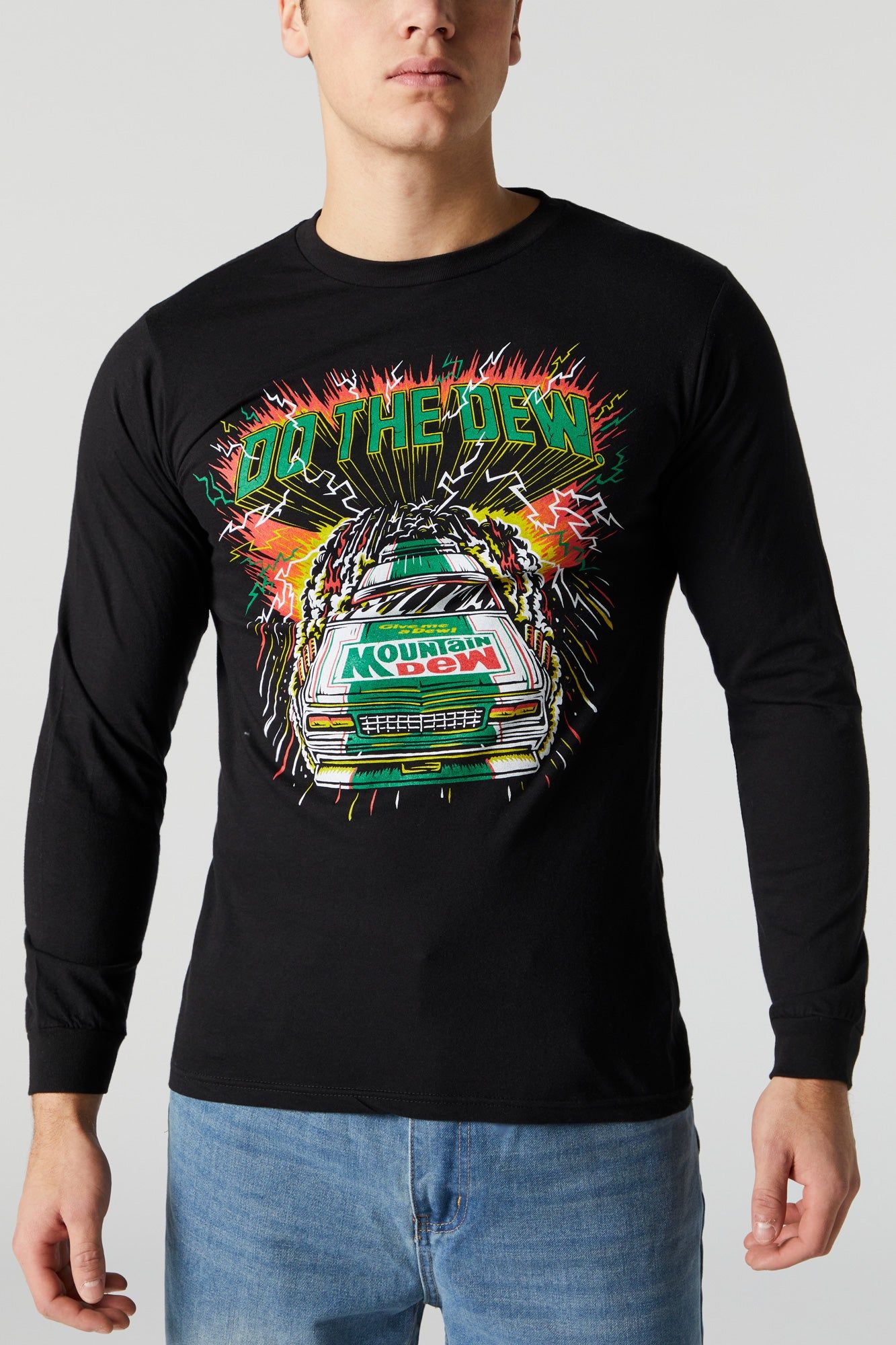 Haut à manches longues avec imprimé Mountain Dew sold by Urban Planet product image thumbnail 4