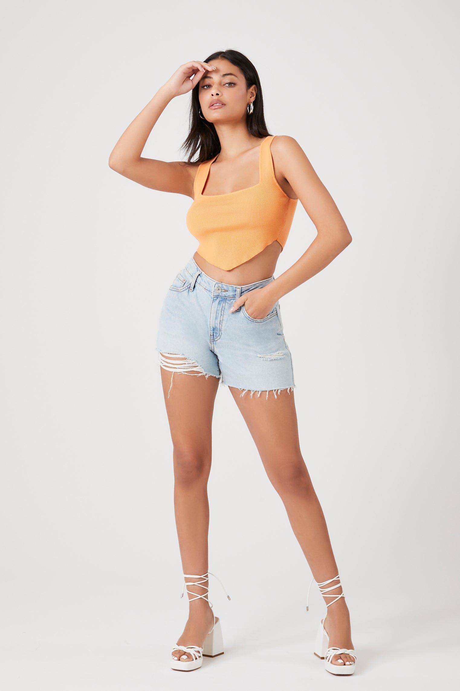 Haut côtelé court en tricot sold by Urban Planet product image thumbnail 3