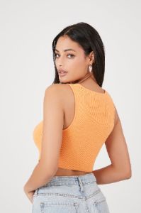 Haut côtelé court en tricot sold by Urban Planet