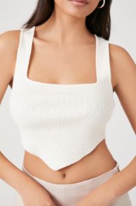 Haut côtelé court en tricot sold by Urban Planet