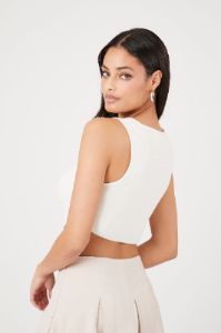 Haut côtelé court en tricot sold by Urban Planet