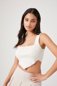 Haut côtelé court en tricot sold by Urban Planet