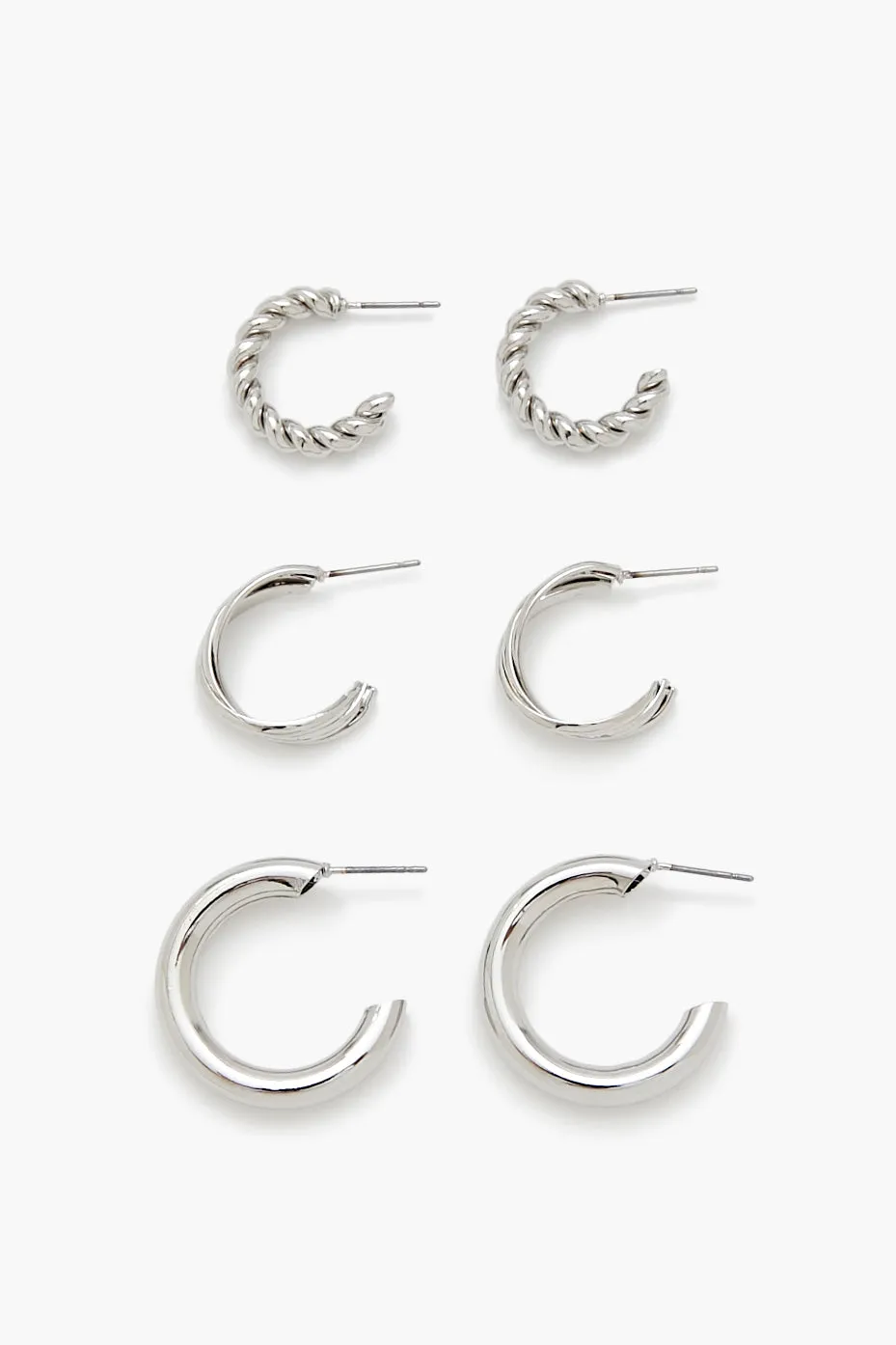 Hoop Earrings (3 Pack) sold by Urban Planet