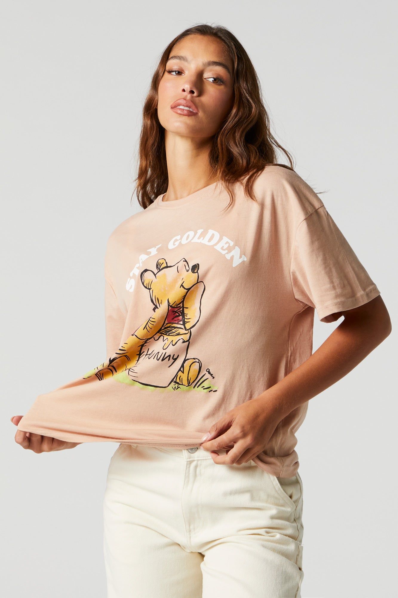 Stay Golden Winnie Graphic Boyfriend T-Shirt sold by Urban Planet product image thumbnail 2