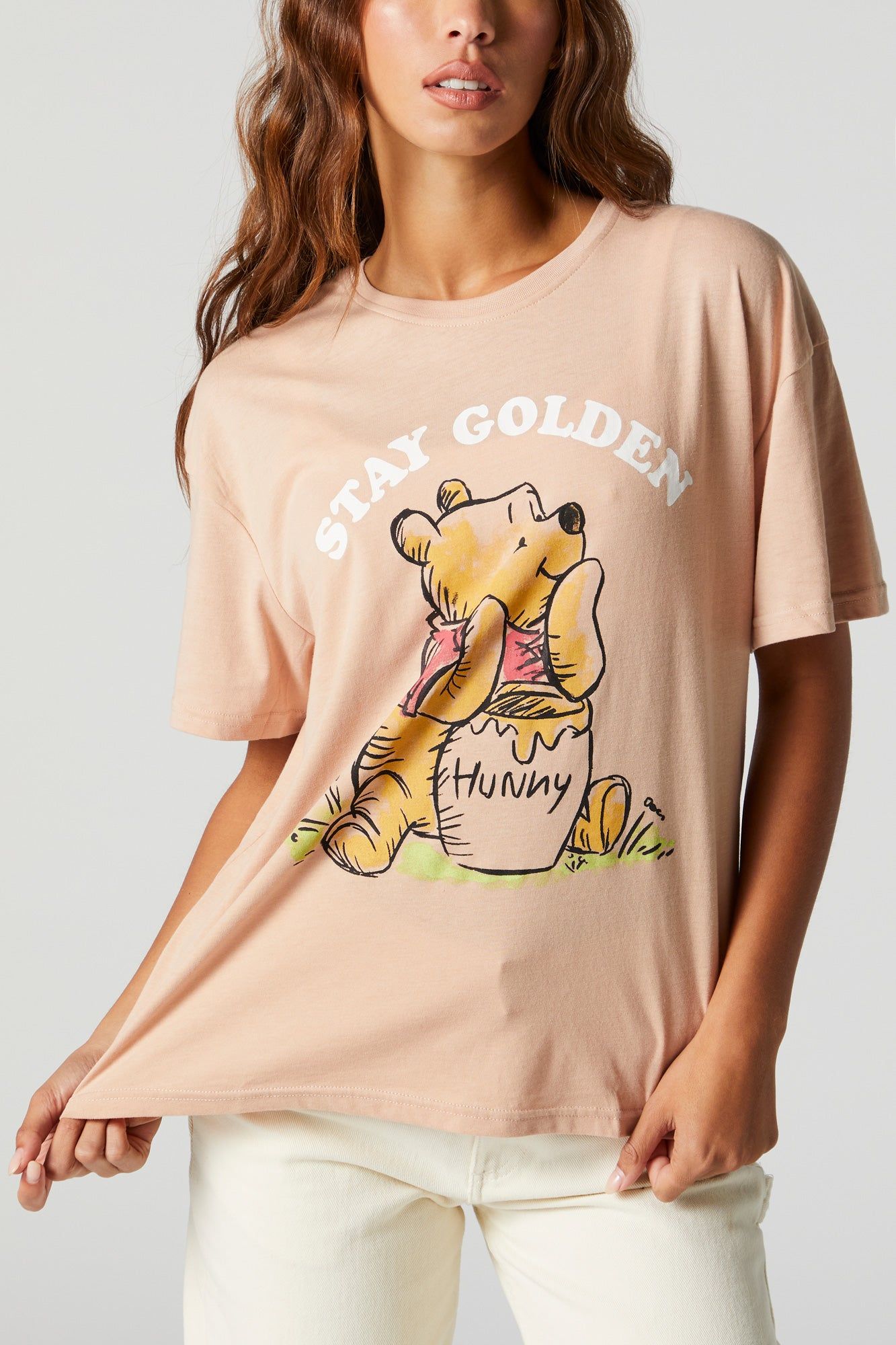 Stay Golden Winnie Graphic Boyfriend T-Shirt sold by Urban Planet