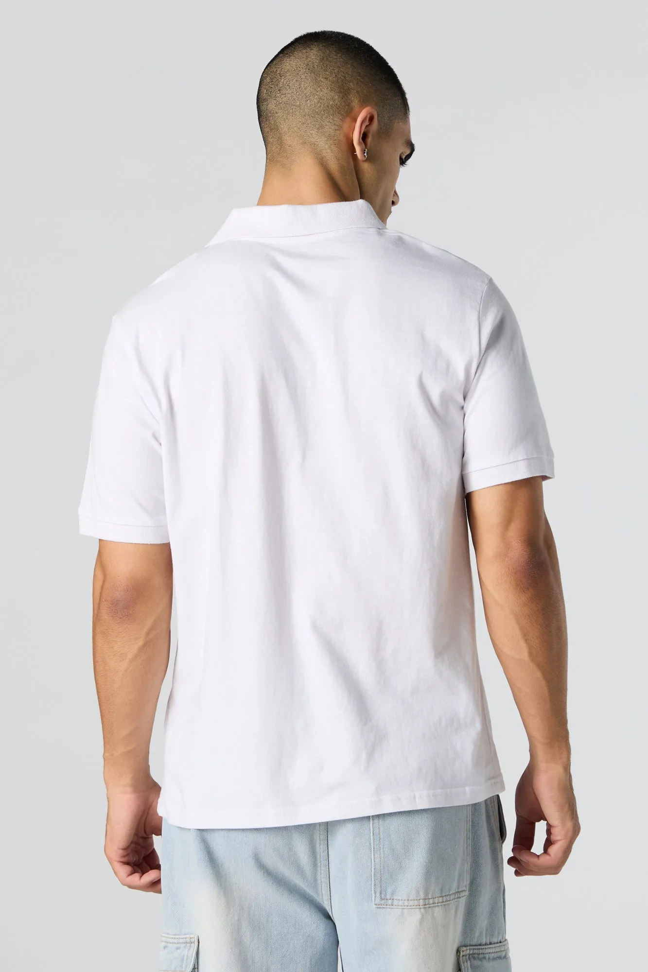 Solid Polo Shirt sold by Urban Planet product image thumbnail 2