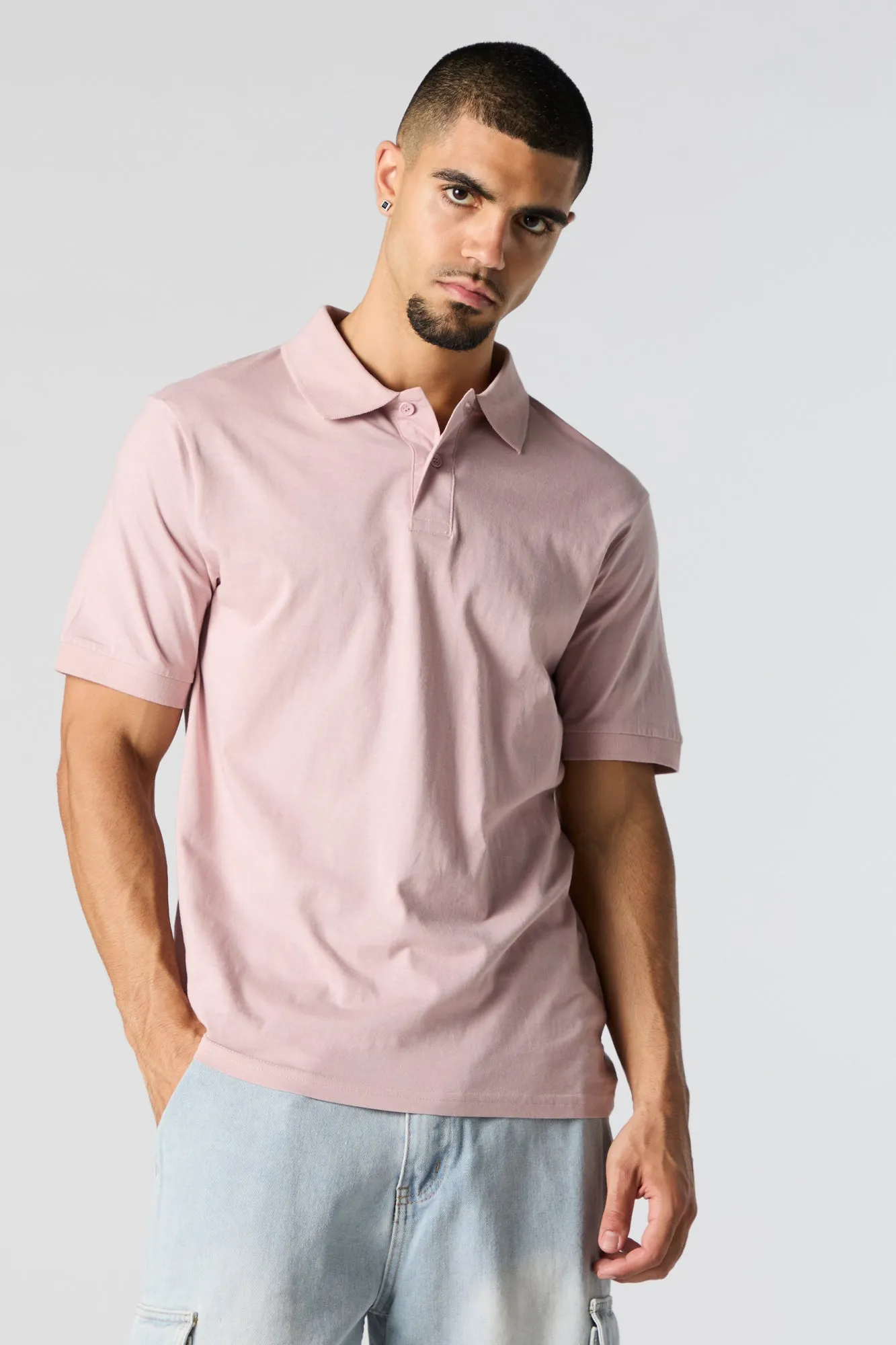 Solid Polo Shirt sold by Urban Planet product image thumbnail 4