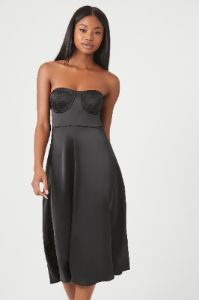Satin Sweetheart Mini Dress sold by Urban Planet