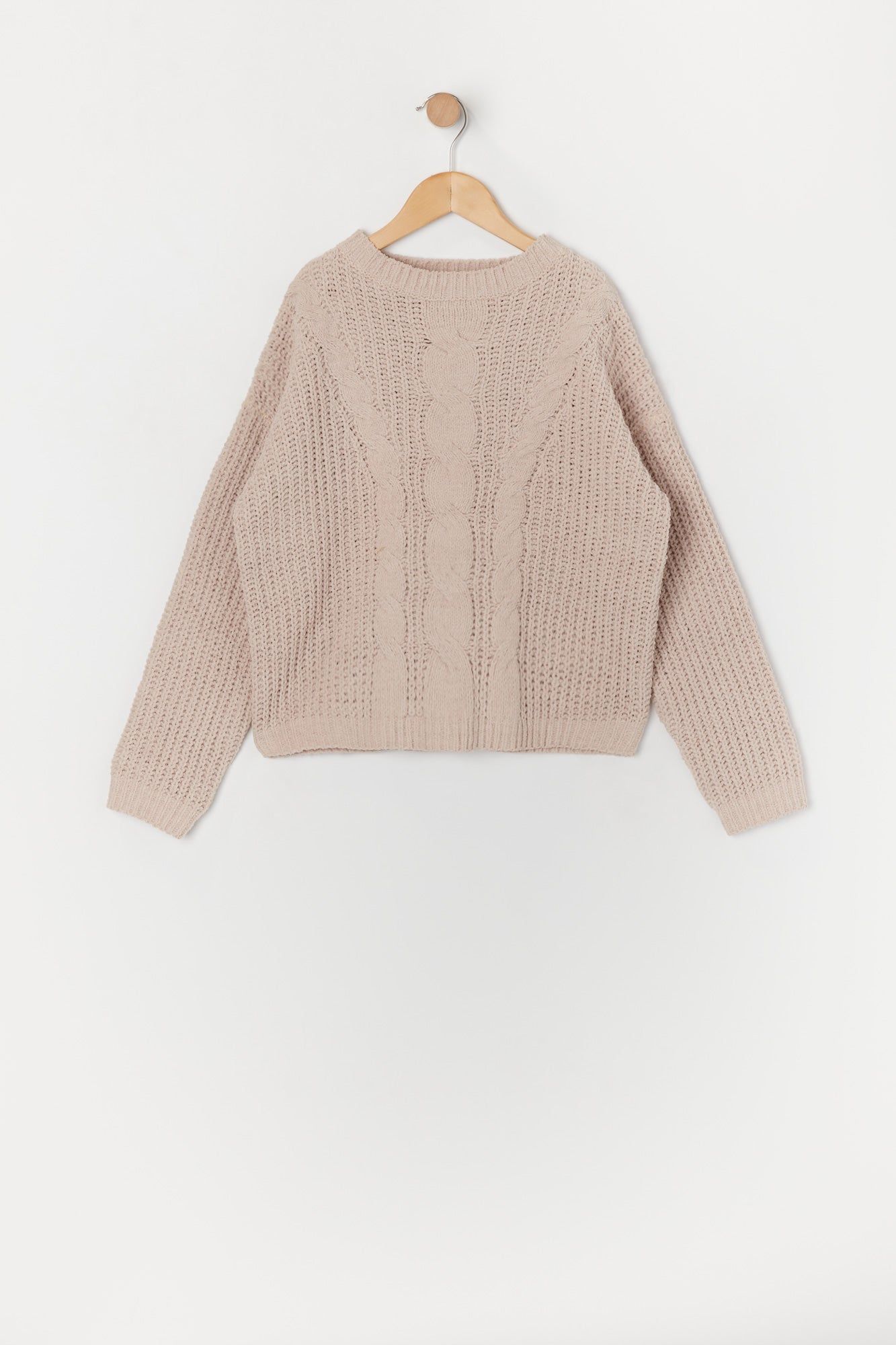 Chandail en tricot à mailles torsadées pour filles sold by Urban Planet