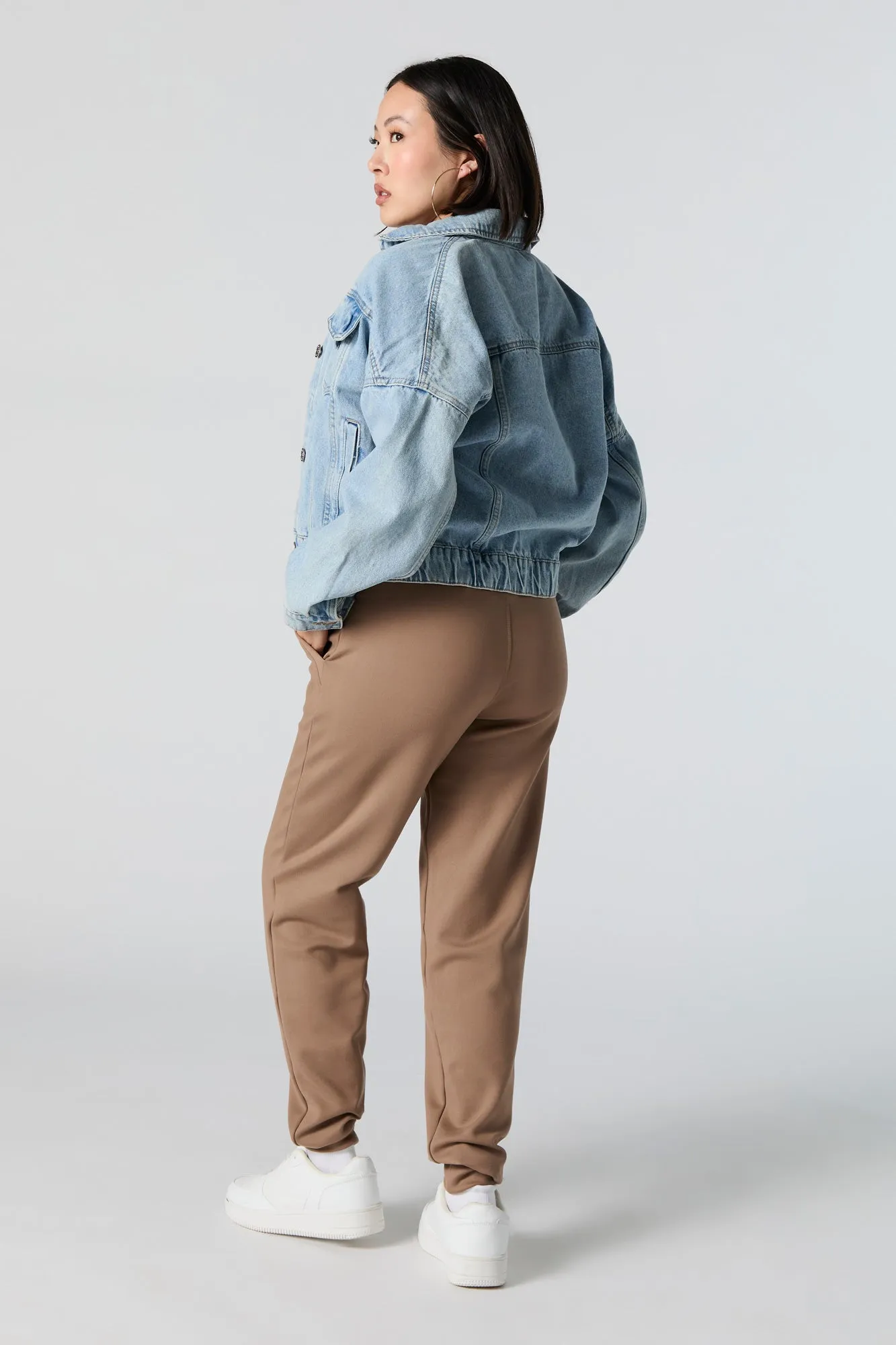 Soft Fleece Surplice Waist Jogger sold by Urban Planet product image thumbnail 3