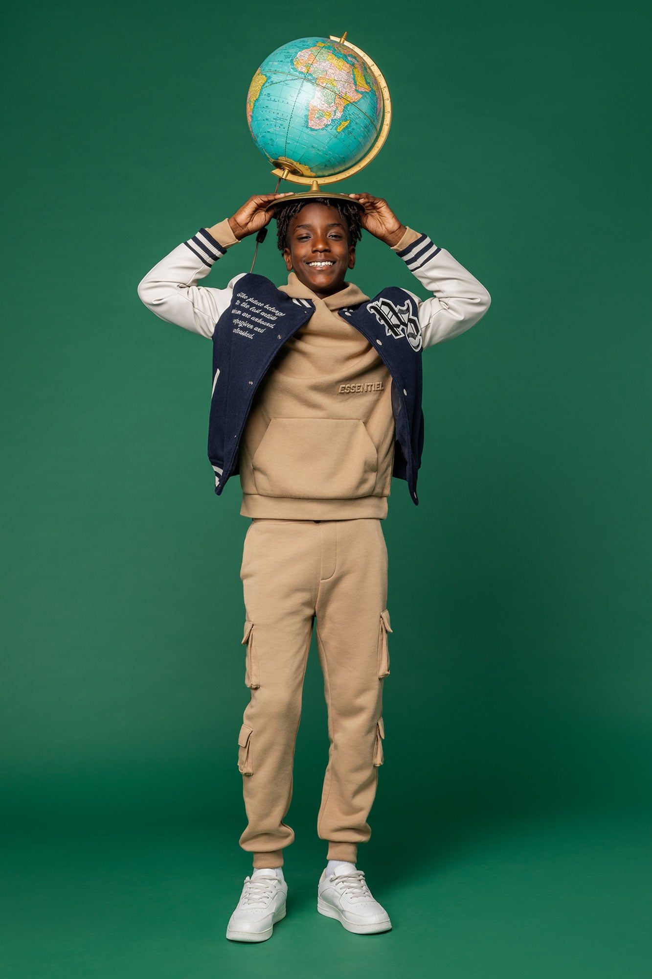 Pantalon de jogging cargo en molleton avec poches multiples pour garçon sold by Urban Planet product image thumbnail 3