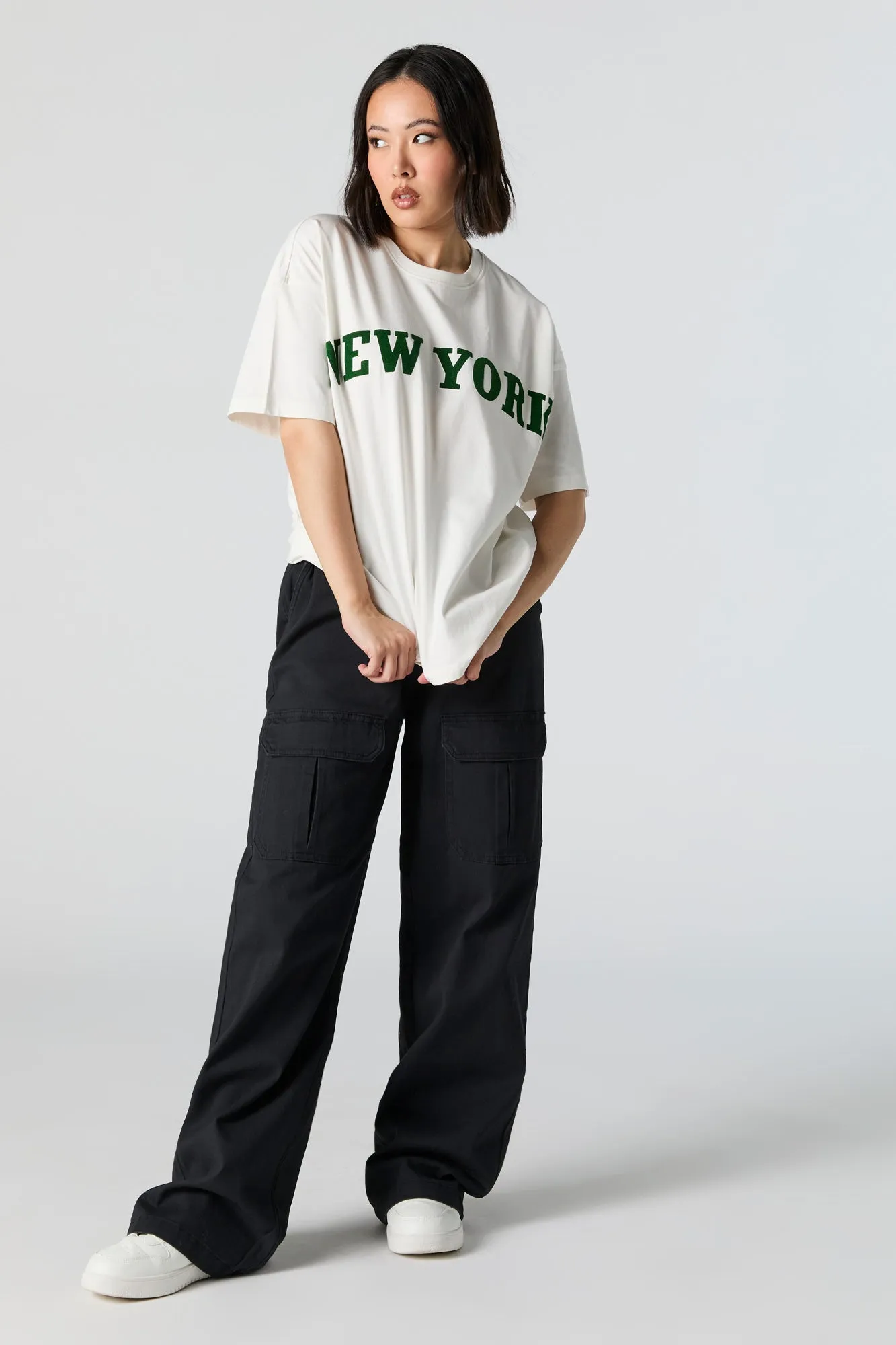 New York Graphic Oversized T-Shirt sold by Urban Planet product image thumbnail 2