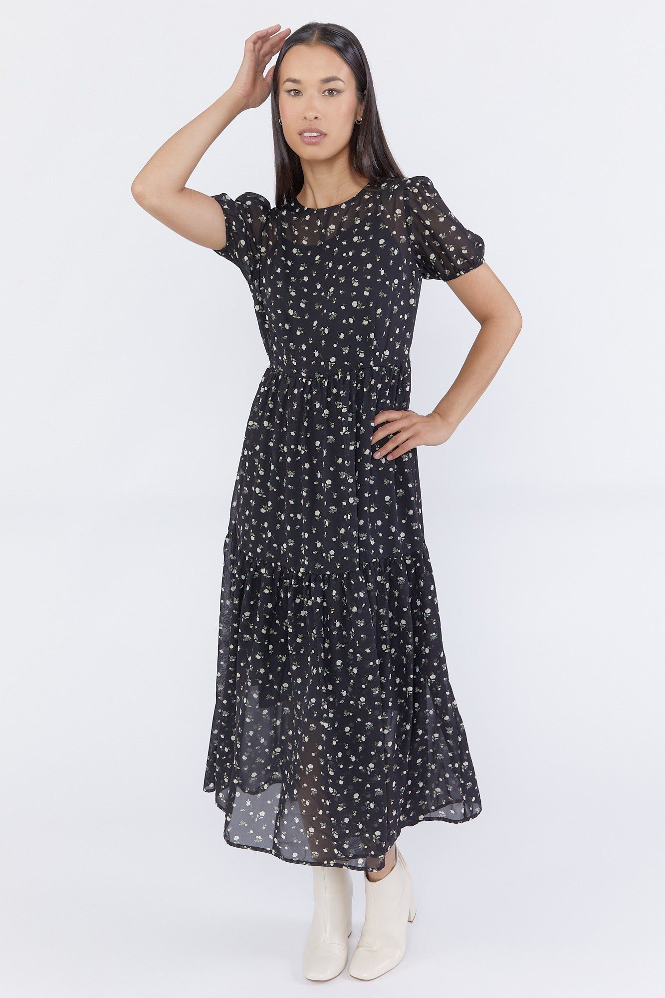 Chifon Floral Maxi Dress sold by Urban Planet product image thumbnail 4