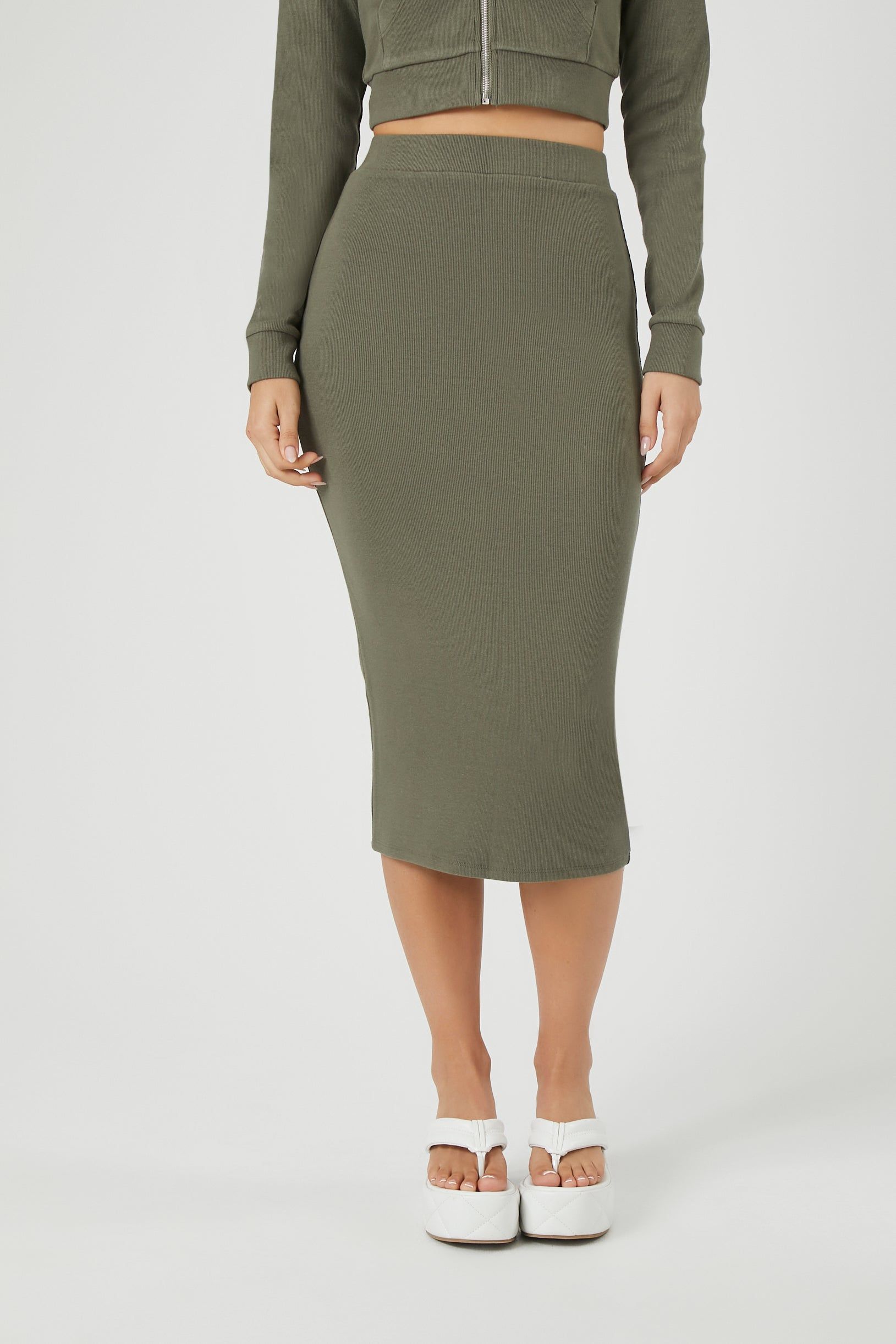 Jupe midi côtelés sold by Urban Planet product image thumbnail 2