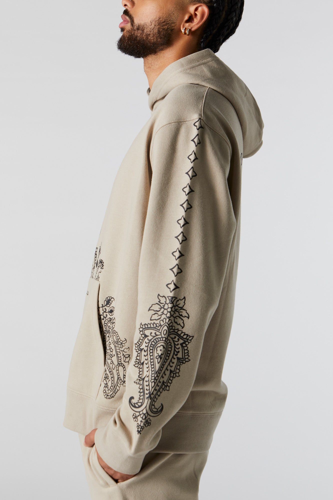 Graphic Fleece Hoodie sold by Urban Planet product image thumbnail 4